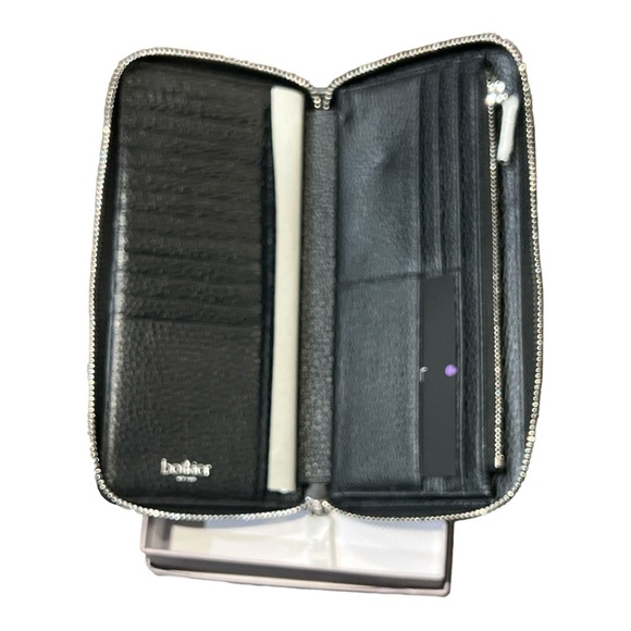 Botkier Black/Suede Clutch Wallet. New in Box. - Picture 2 of 6